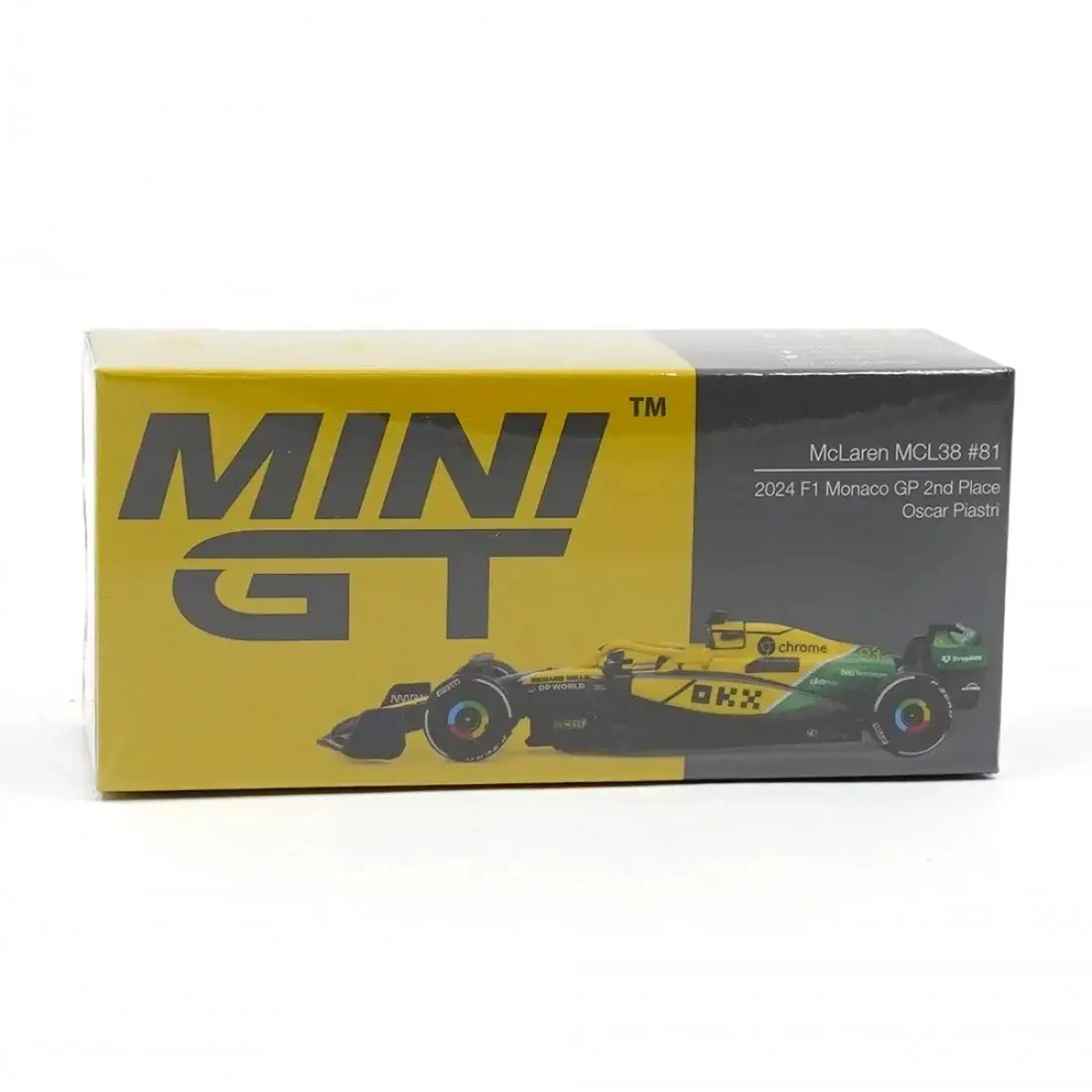 Mini GT 1165 McLaren MCL38 Oscar Piastri #81 2024 Monaco GP 2. Sıra F1 1:64 Model Araba