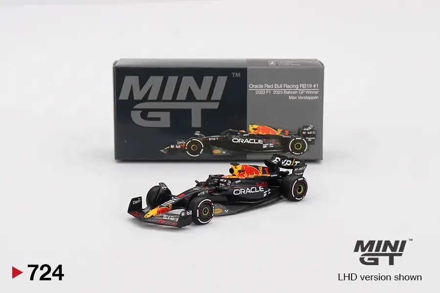 Mini GT 724 Red Bull Racing RB19 Max Verstappen 2023 F1 Dünya Şampiyonu 1:64 Model Araba
