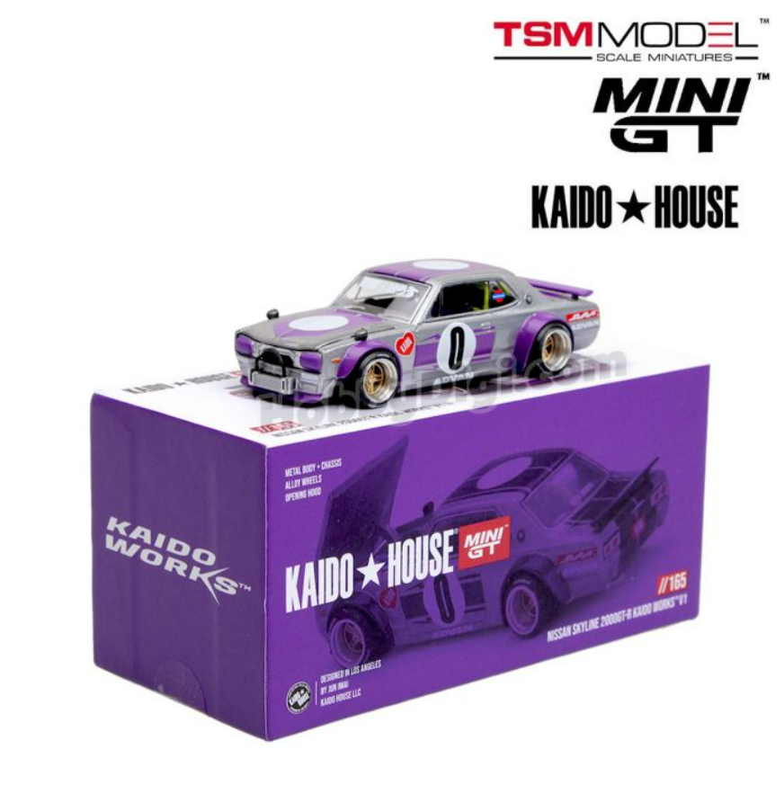 Mini GT Kaido House Nissan Skyline 2000GT-R KPGC10 1:64 Diecast Model Araba KHMG165 Mini GT Kaido House Nissan Skyline 2000GT-R KPGC10 1:64 Diecast Model Araba KHMG165