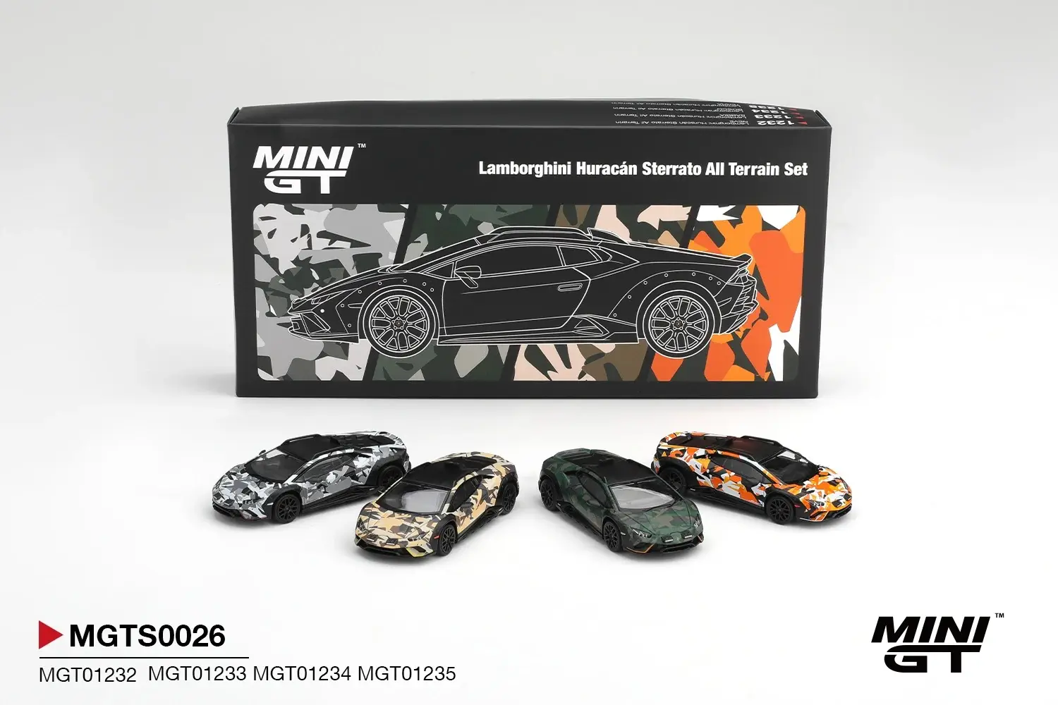 MINI GT Lamborghini Huracan Sterrato All Terrain 4'lü Set MGTS0026 1:64 Model Araba