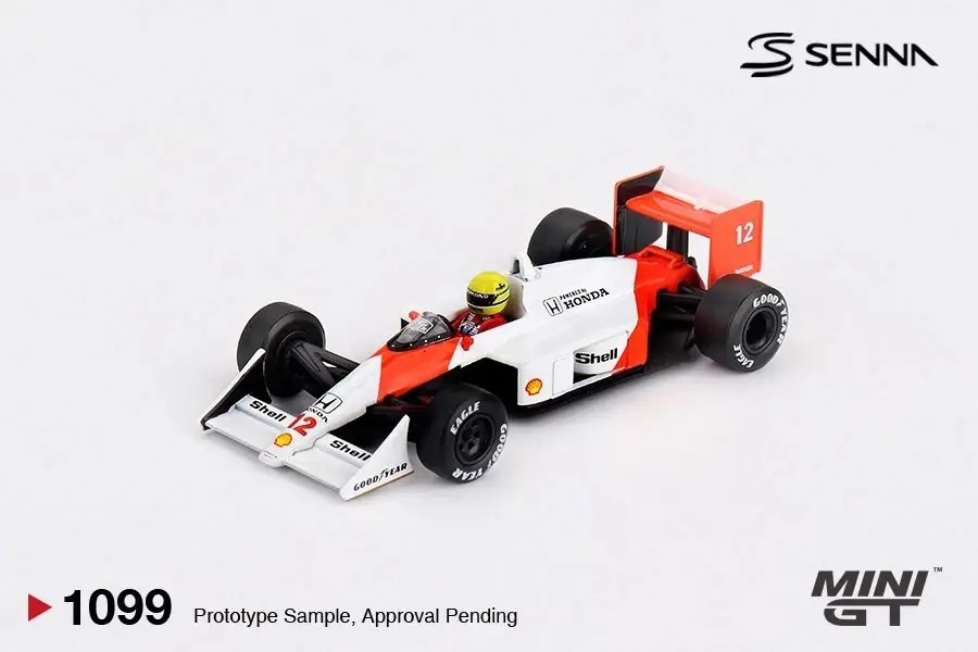 MINI GT McLaren MP4/4 Ayrton Senna 1988 Japonya GP Şampiyonu MGT01099 1:64 Model Araba