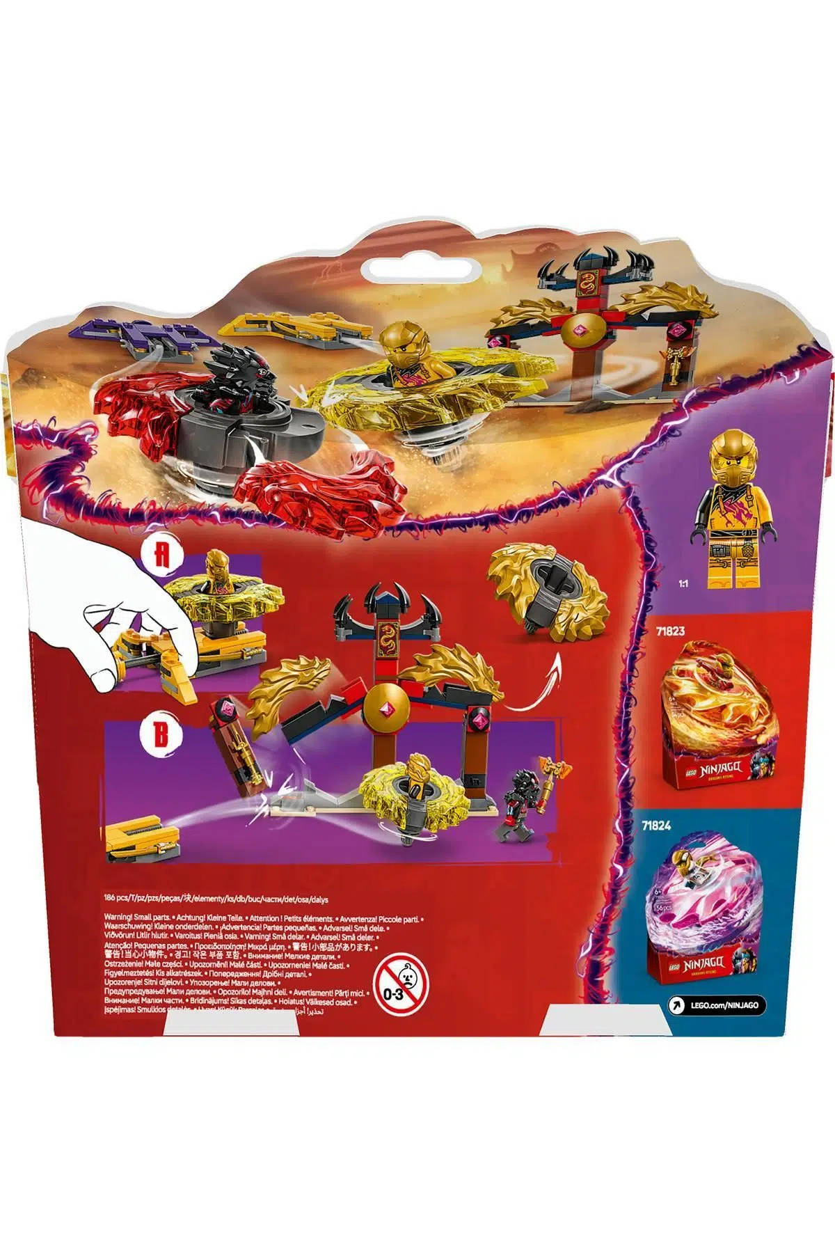 NINJAGO® Ejderha Spinjitzu Savaş Paketi 71826 - 6 Yaş ve Üzeri