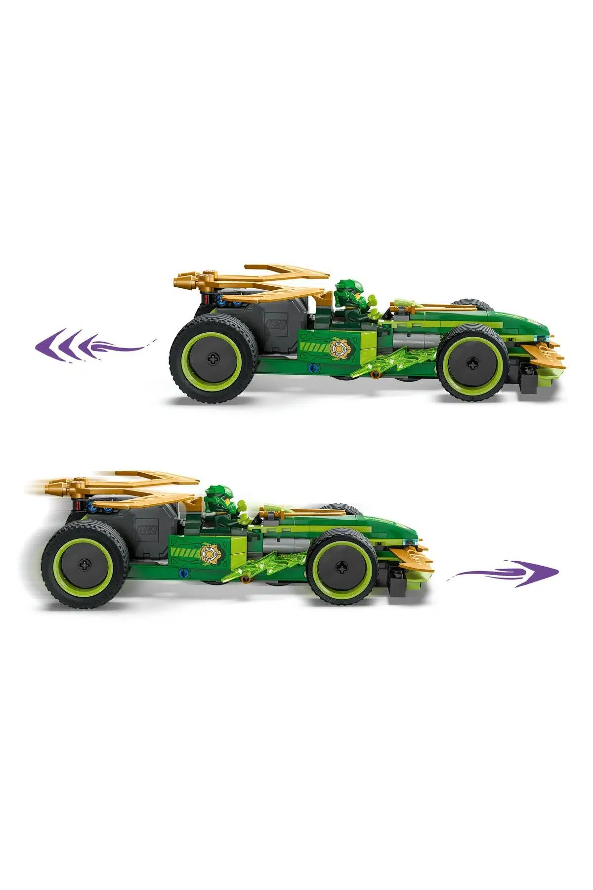 KOKI出品 LEGO NINJAGO Lloyd'un Çek-Bırak Yarış Arabası 71828-7 Yaş ve Üzeri