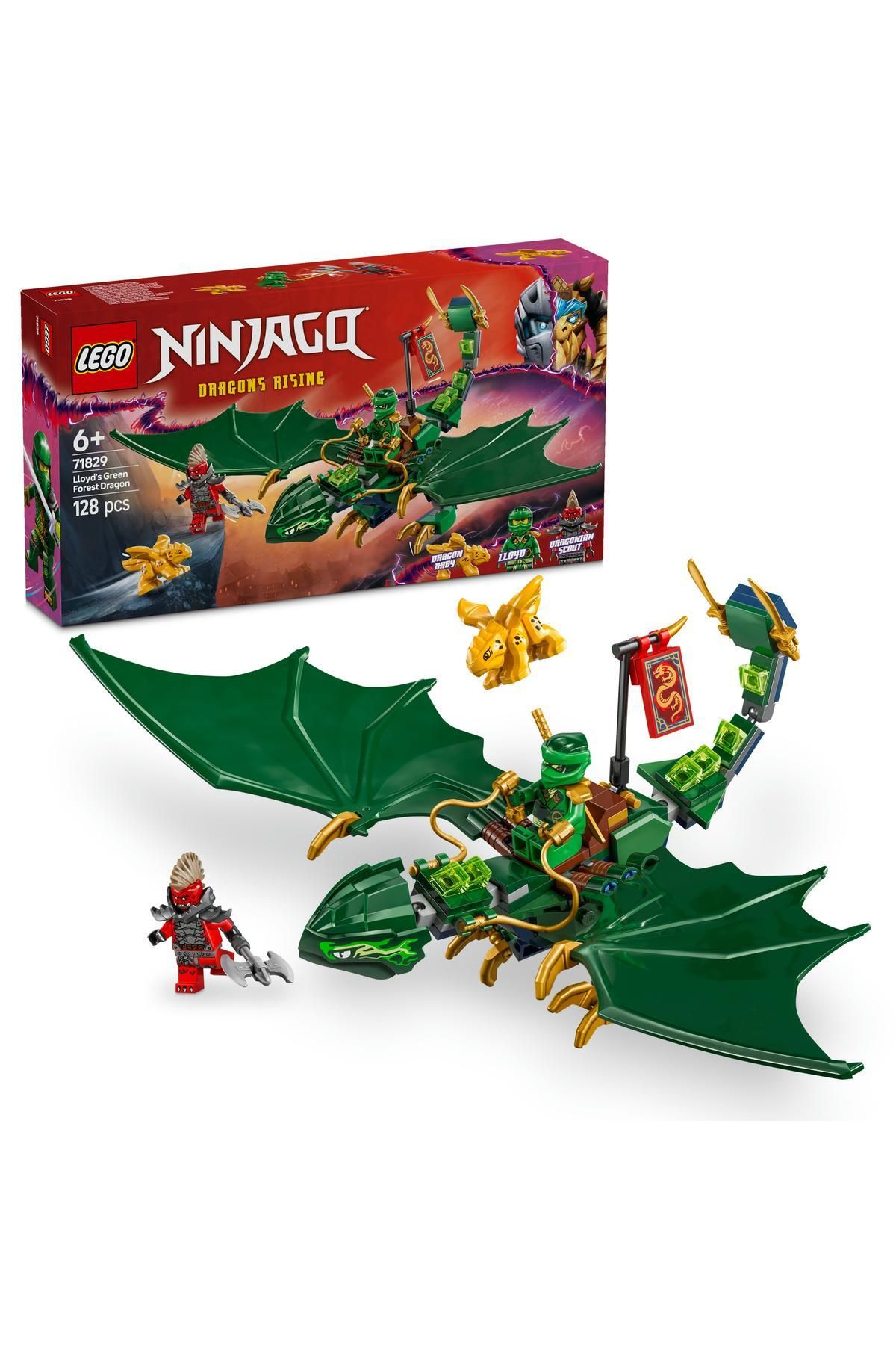 Lego® NINJAGO® Lloyd’un Yeşil Orman Ejderhası 71829 - 6 Yaş ve Üzeri Yapım Seti (128 Parça) Lego® NINJAGO® Lloyd’un Yeşil Orman Ejderhası 71829 - 6 Yaş ve Üzeri Yapım Seti (128 Parça)