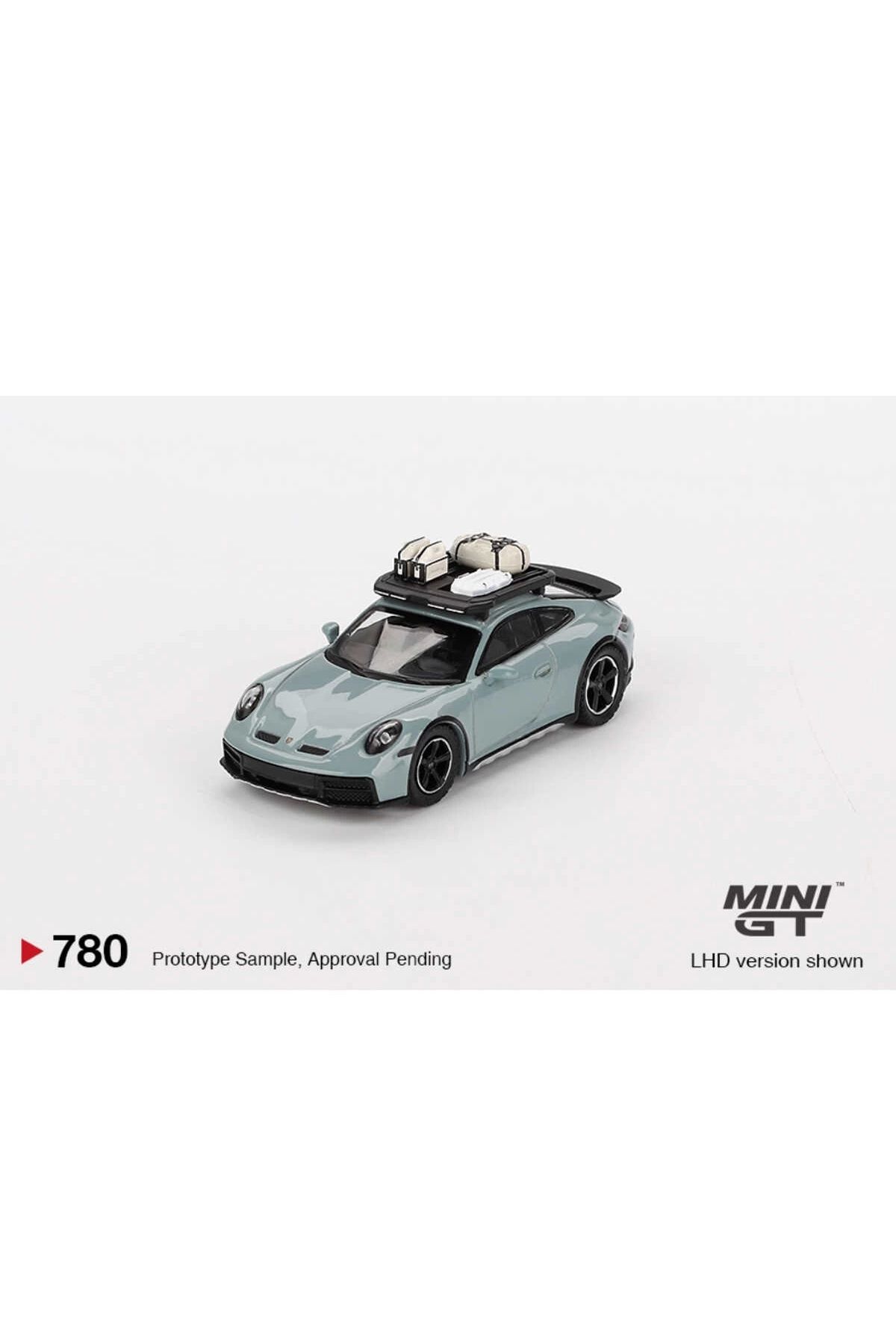Mini GT 1:64 Porsche 911 Dakar – Shade Green Metallic Model Araba (Çatılı Aksesuar) Mini GT 1:64 Porsche 911 Dakar – Shade Green Metallic Model Araba (Çatılı Aksesuar)