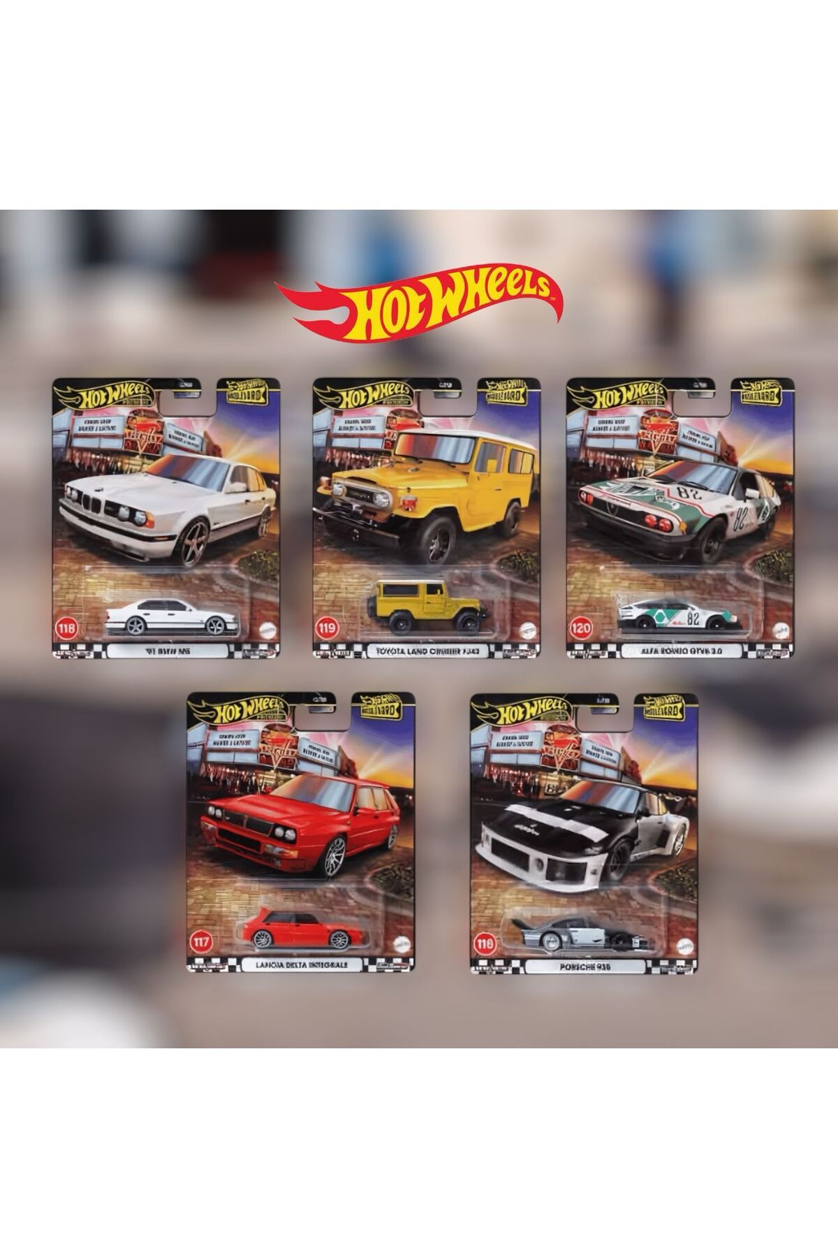 Hot Wheels Premium Boulevard 2025 5’li Set – BMW M5, Land Cruiser, Porsche, GTV6, Lancia Hot Wheels Premium Boulevard 2025 5’li Set – BMW M5, Land Cruiser, Porsche, GTV6, Lancia