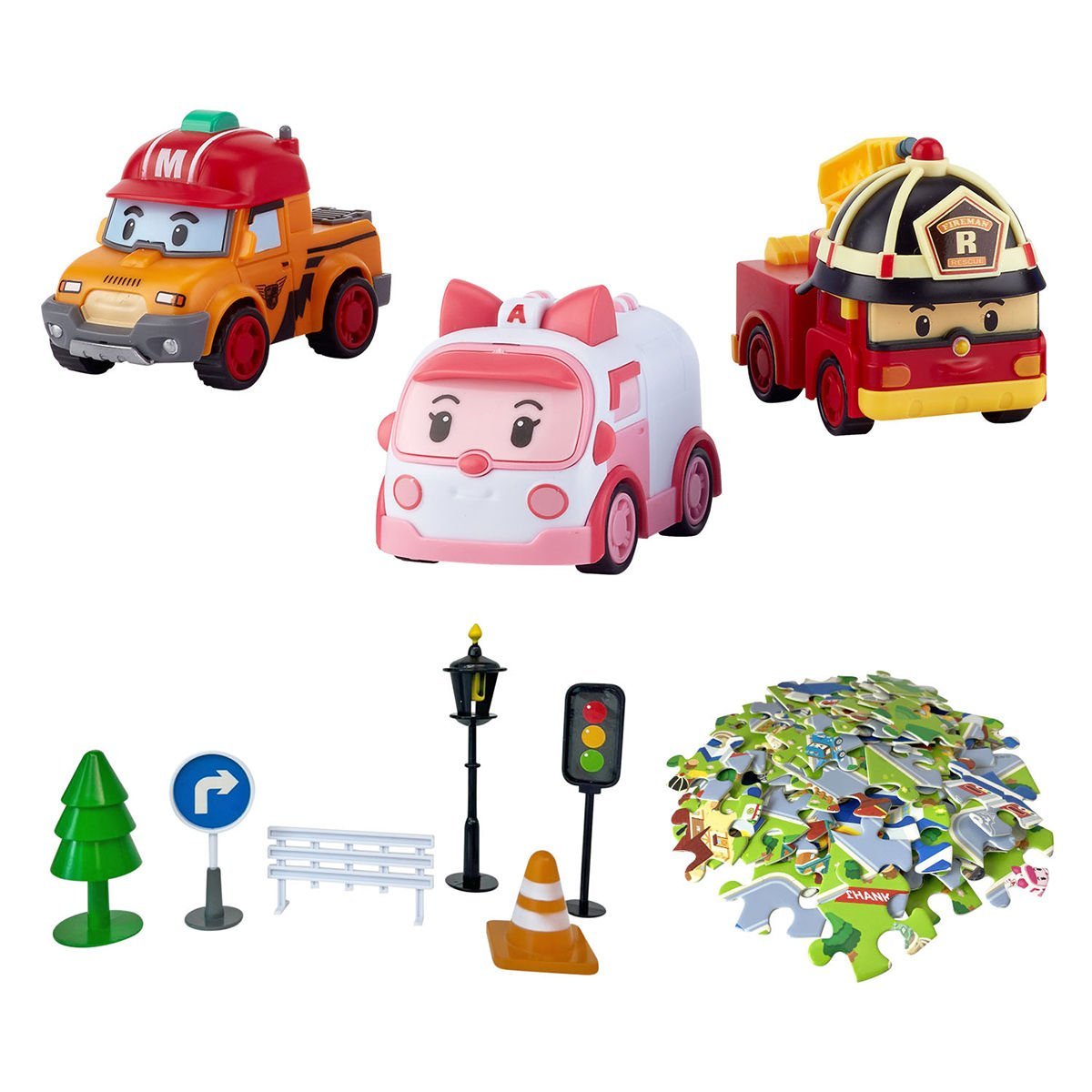 Robocar Poli Gogo City Oyun Seti – Amber, Roy, Mark Araç Figürleri ve Puzzle Parçaları (3+ Yaş) Robocar Poli Gogo City Oyun Seti – Amber, Roy, Mark Araç Figürleri ve Puzzle Parçaları (3+ Yaş)