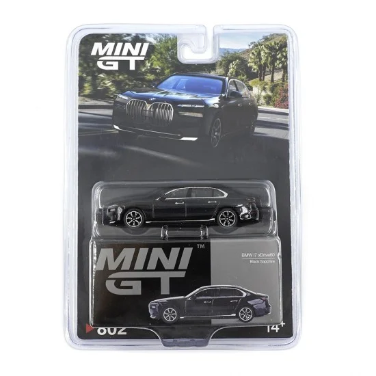 Mini GT 1:64 BMW i7 eDrive50 Diecast Model Araba – Black Sapphire (Blister Paketli) Mini GT 1:64 BMW i7 eDrive50 Diecast Model Araba – Black Sapphire (Blister Paketli)