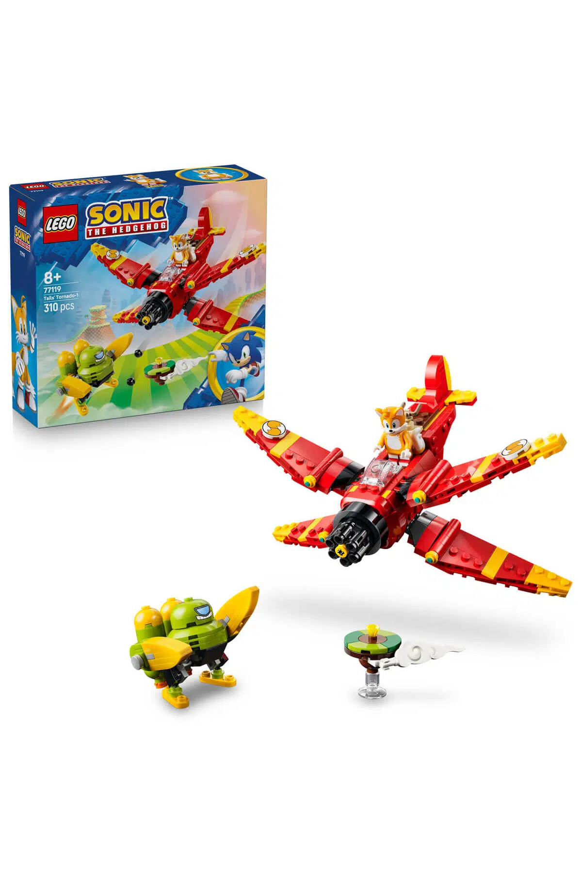 Lego Sonic the Hedgehog Tails’in Tornado-1 Uçağı 77119 - 8 Yaş ve Üzeri Çocuklar için Yaratıcı Oyunc