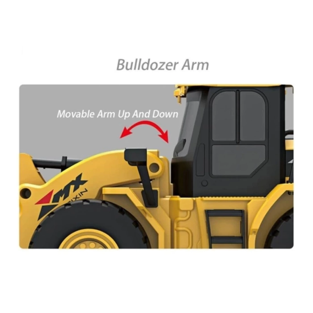 Sunman Uzaktan Kumandalı Işıklı RC Bulldozer 1:24 Ölçekli İnşaat Aracı – 6CH, Şarjlı Sunman Uzaktan Kumandalı Işıklı RC Bulldozer 1:24 Ölçekli İnşaat Aracı – 6CH, Şarjlı