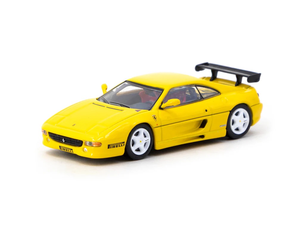 Tarmac Ferrari F355 Challenge Pirelli Sarı 1:64 Diecast Model Araba Tarmac Ferrari F355 Challenge Pirelli Sarı 1:64 Diecast Model Araba