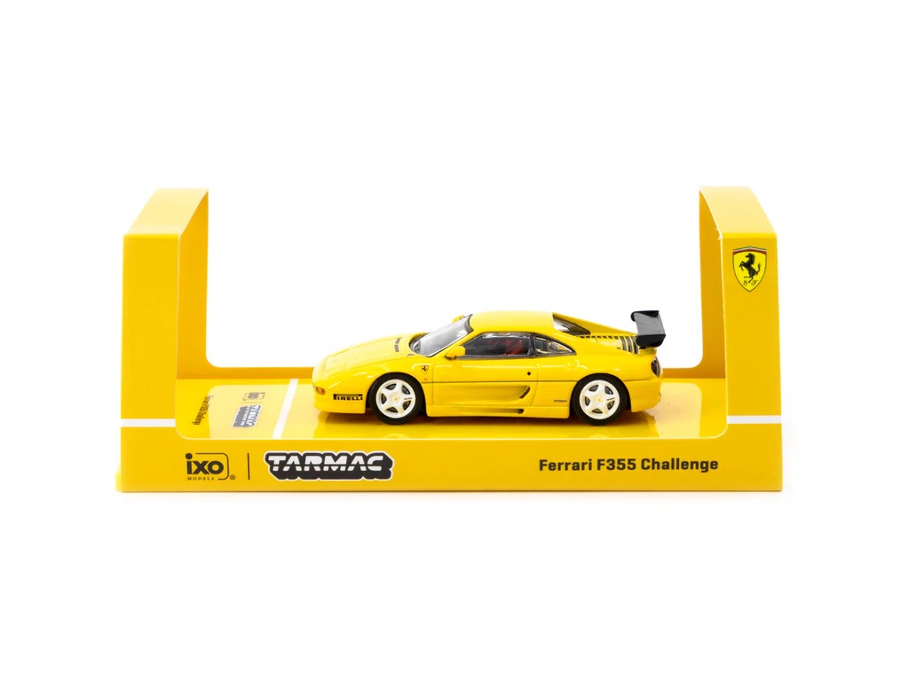 Tarmac Ferrari F355 Challenge Pirelli Sarı 1:64 Diecast Model Araba Tarmac Ferrari F355 Challenge Pirelli Sarı 1:64 Diecast Model Araba