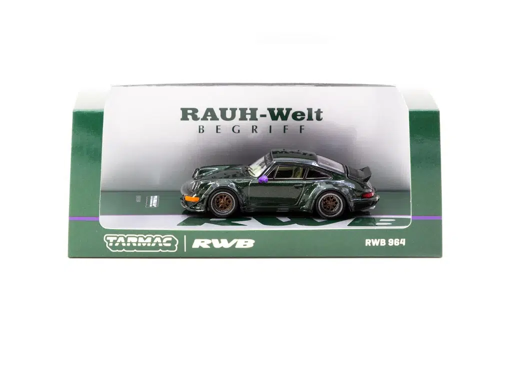 Tarmac Works 1:64 RWB 964 Yeşil HOBBY64 Rauh-Welt Begriff Model Araba