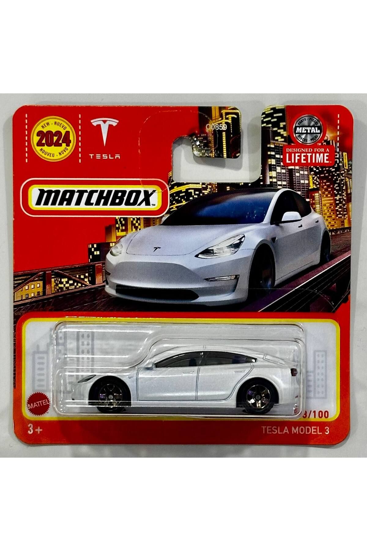 Tesla Model 3 Beyaz Matchbox Model Tesla Model 3 Beyaz Matchbox Model