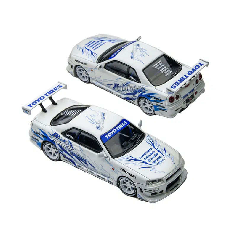 Timemicro Nissan Skyline GT-R R34 Nightingale 1/64 Ölçek Diecast