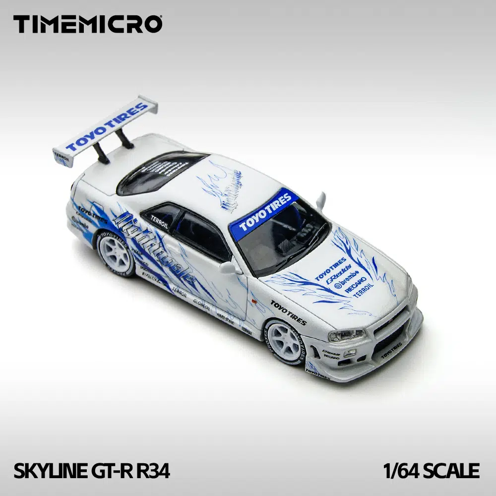 Timemicro Nissan Skyline GT-R R34 Nightingale 1/64 Ölçek Diecast