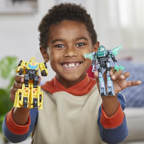 Transformers EarthSpark Bumblebee ve Mo Malto Figür Seti – 12,5 cm Dönüşebilen Robot Oyuncak Transformers EarthSpark Bumblebee ve Mo Malto Figür Seti – 12,5 cm Dönüşebilen Robot Oyuncak