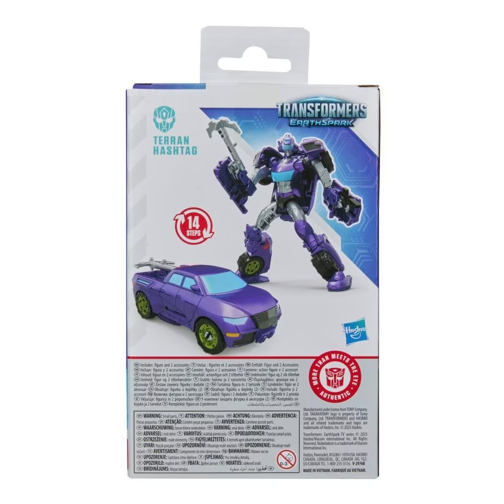 Transformers EarthSpark Terran Hashtag Deluxe Figür – 2’si 1 Arada Robot ve Kamyonet Oyuncak Transformers EarthSpark Terran Hashtag Deluxe Figür – 2’si 1 Arada Robot ve Kamyonet Oyuncak